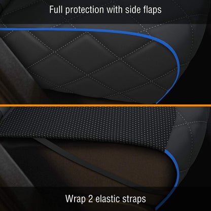 Blue XL Car Rear Seat Cover for Dogs, Durable Waterproof & Scratch Resistant Vehicle Backseat Protector, Extra Large Nonslip Dog Accessory & Pet Protection for Back Seats, Machine Washable