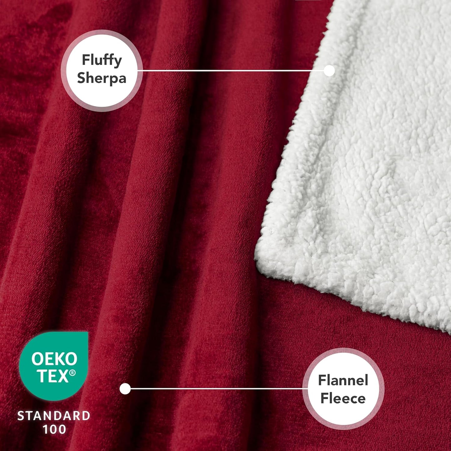 Dog Blanket Small Medium Pet Cat Puppy Kitten, 40X29 Mini, Dark Red