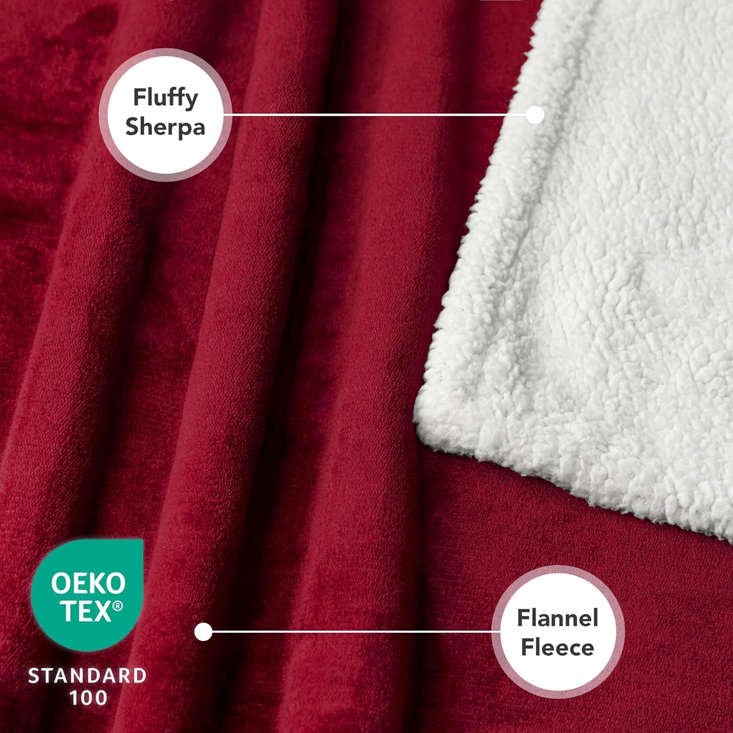 Dog Blanket Small Medium Pet Cat Puppy Kitten, 40X29 Mini, Dark Red