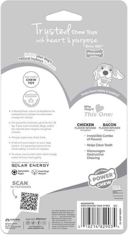 Power Chew Original Bone Dog Chew Toys, Medium, 2 Count