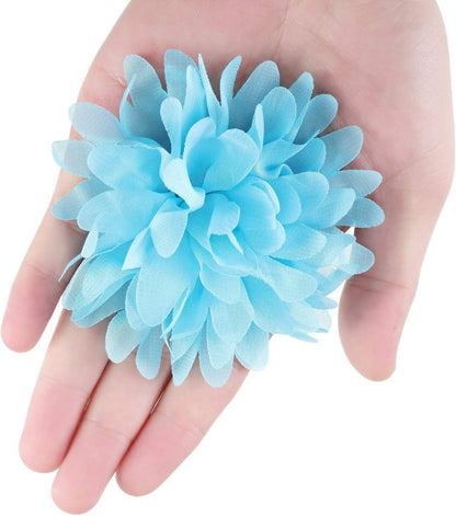 20 Pcs 4 Inch Dog Collar Flowers Bow, Multicolored