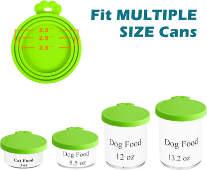 5 Packs Pet Food Can Covers Lids, Universal Size for Dog Cat Food