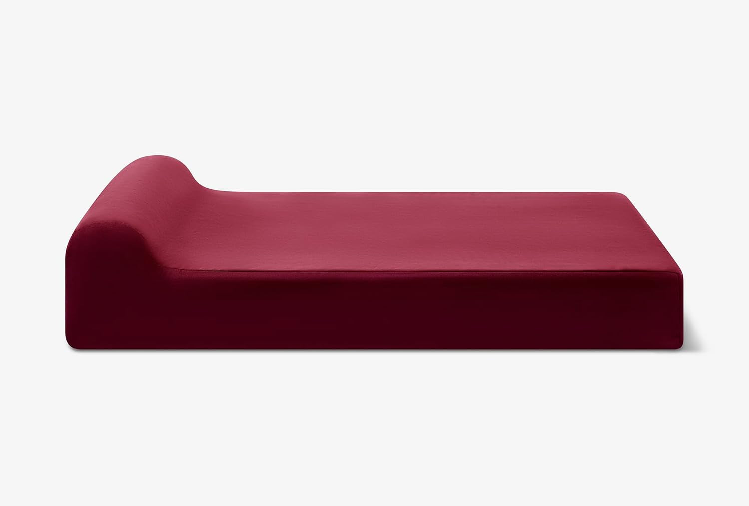 7" Pillow Top Orthopedic Dog Bed - XL Size - 52 X 36 X 7 - Burgundy - for Large and Extra Large Breed Dogs (Headrest Edition)
