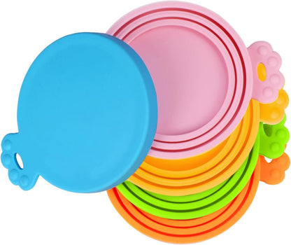 5 Packs Pet Food Can Covers Lids, Universal Size for Dog Cat Food