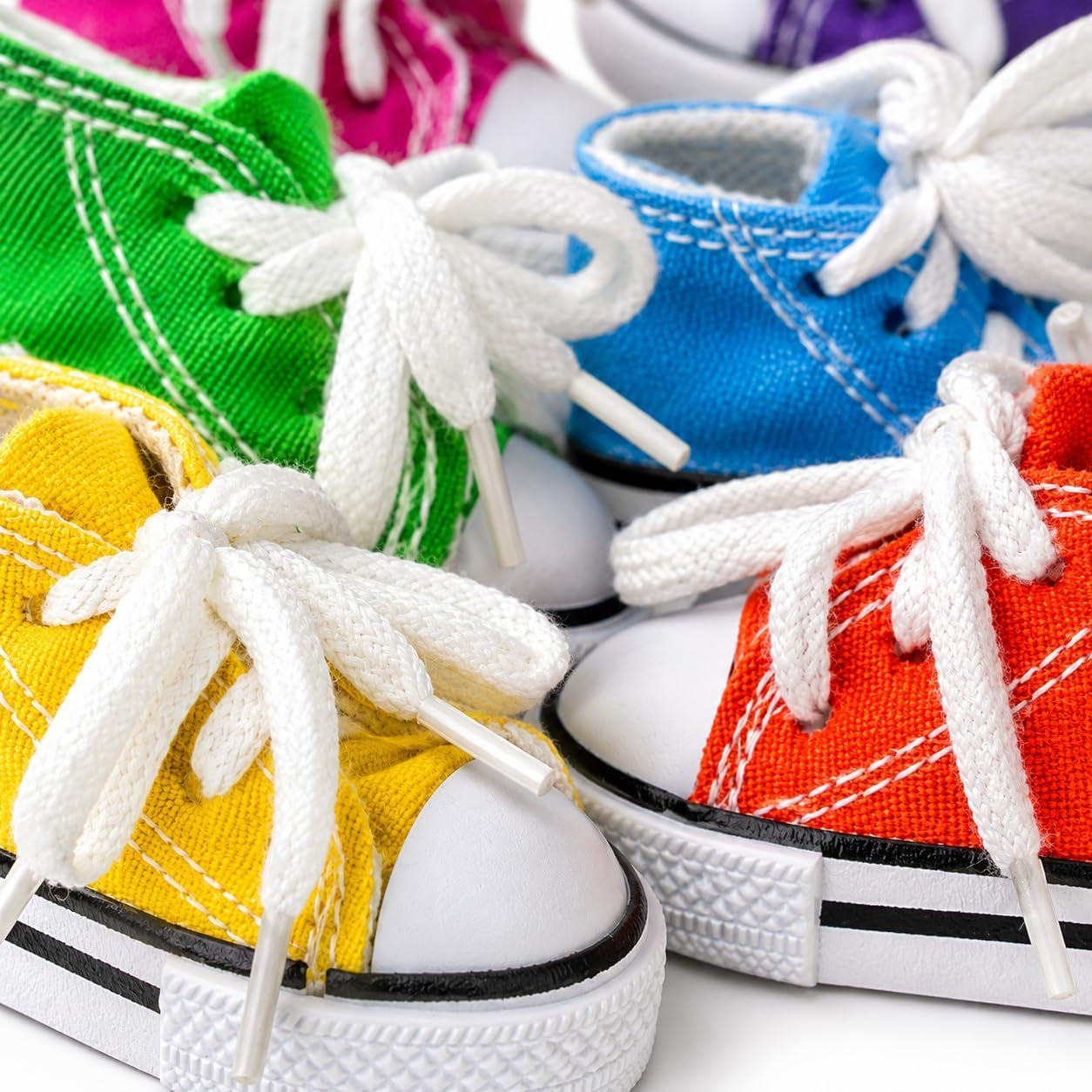 6 Mini Sneakers Colorful Cotton Shredding Parrot Parrotlet Budgie Finch Cockatoo
