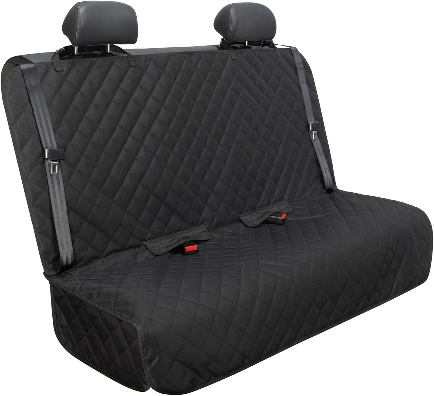 Bench Car Seat Cover Protector, Waterproof Heavy-Duty, Black