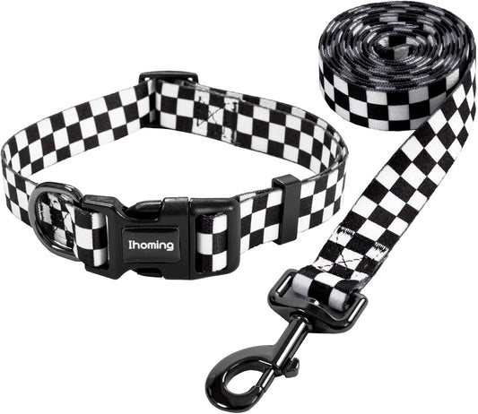 Dog Collar and Leash Set for Large Dogs, up to 80 Lbs
