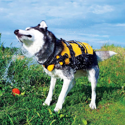 DFD Dog Life Jacket, Dog Life Vest for Swimming - X-Small, Red